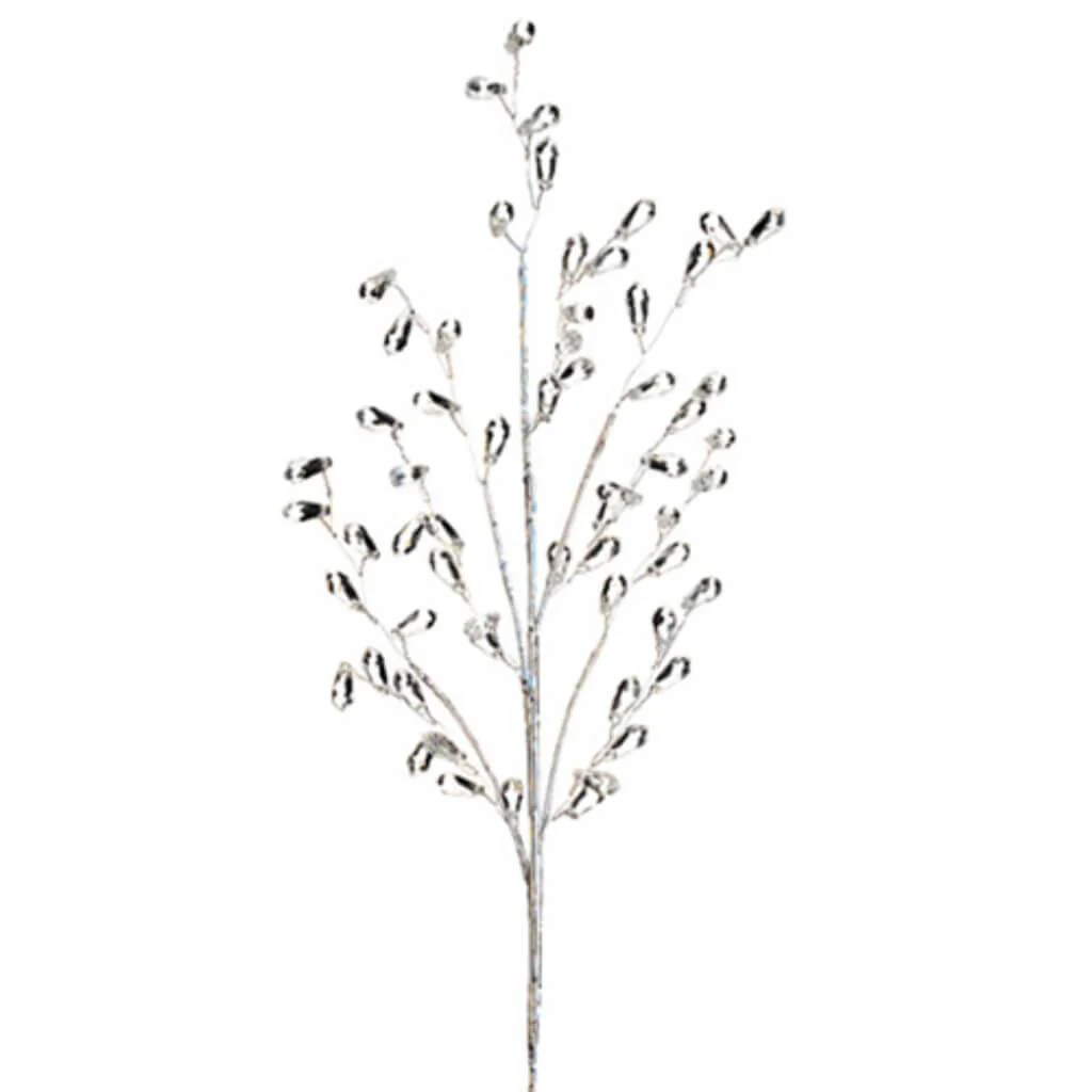 Weeping Faux Crystal Spray 18" Clear
