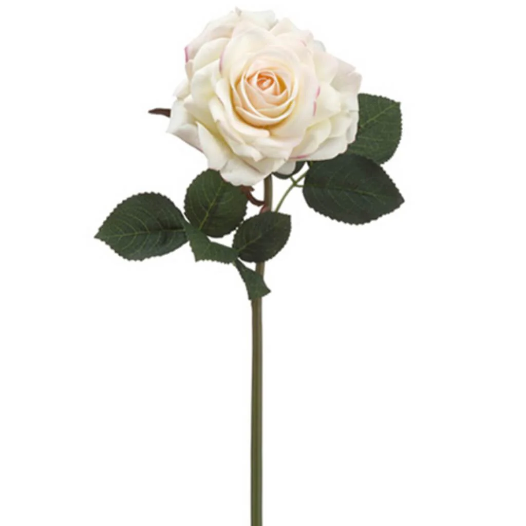 Real Touch Rose Spray 12" Cream Pink
