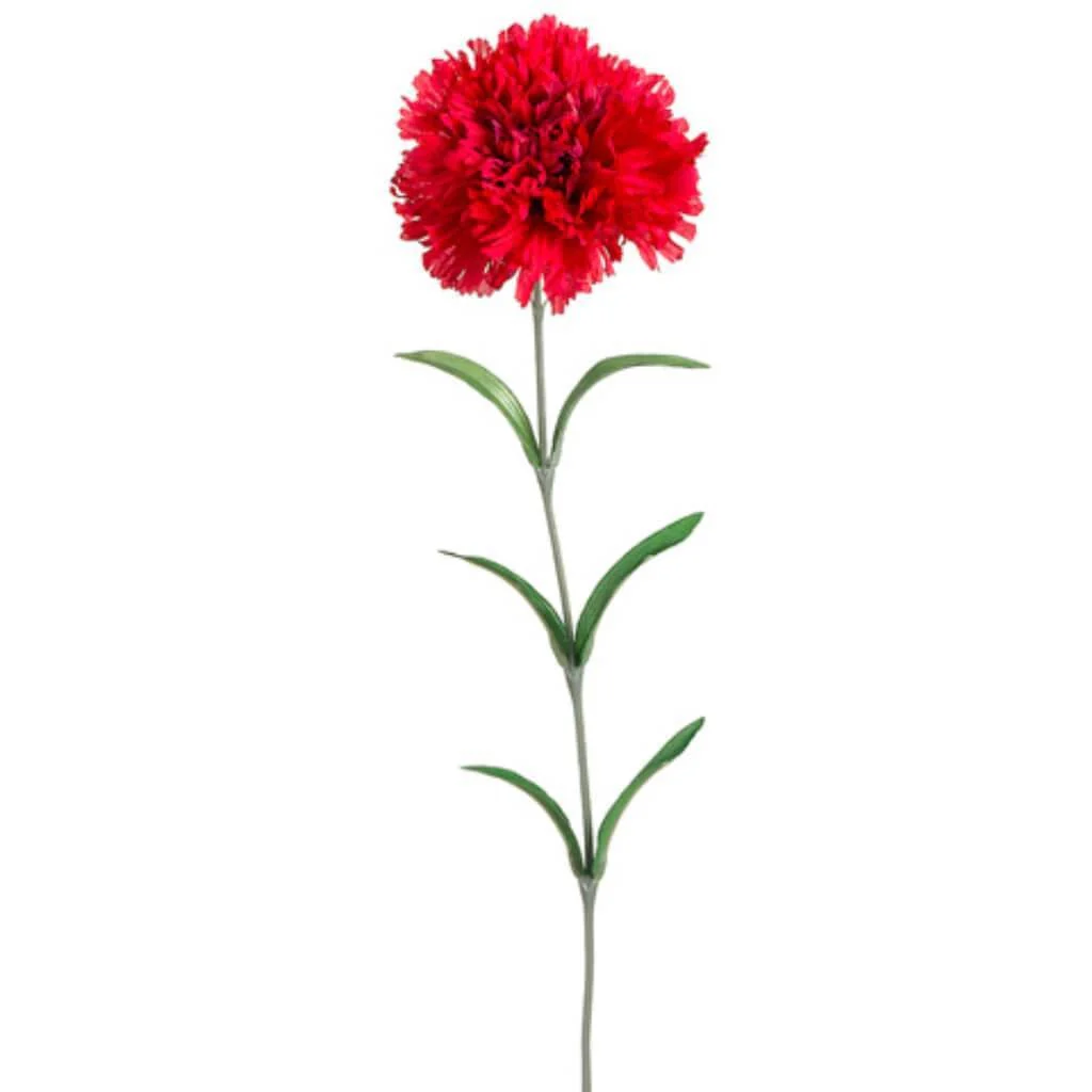 Carnation Spray 25" Red