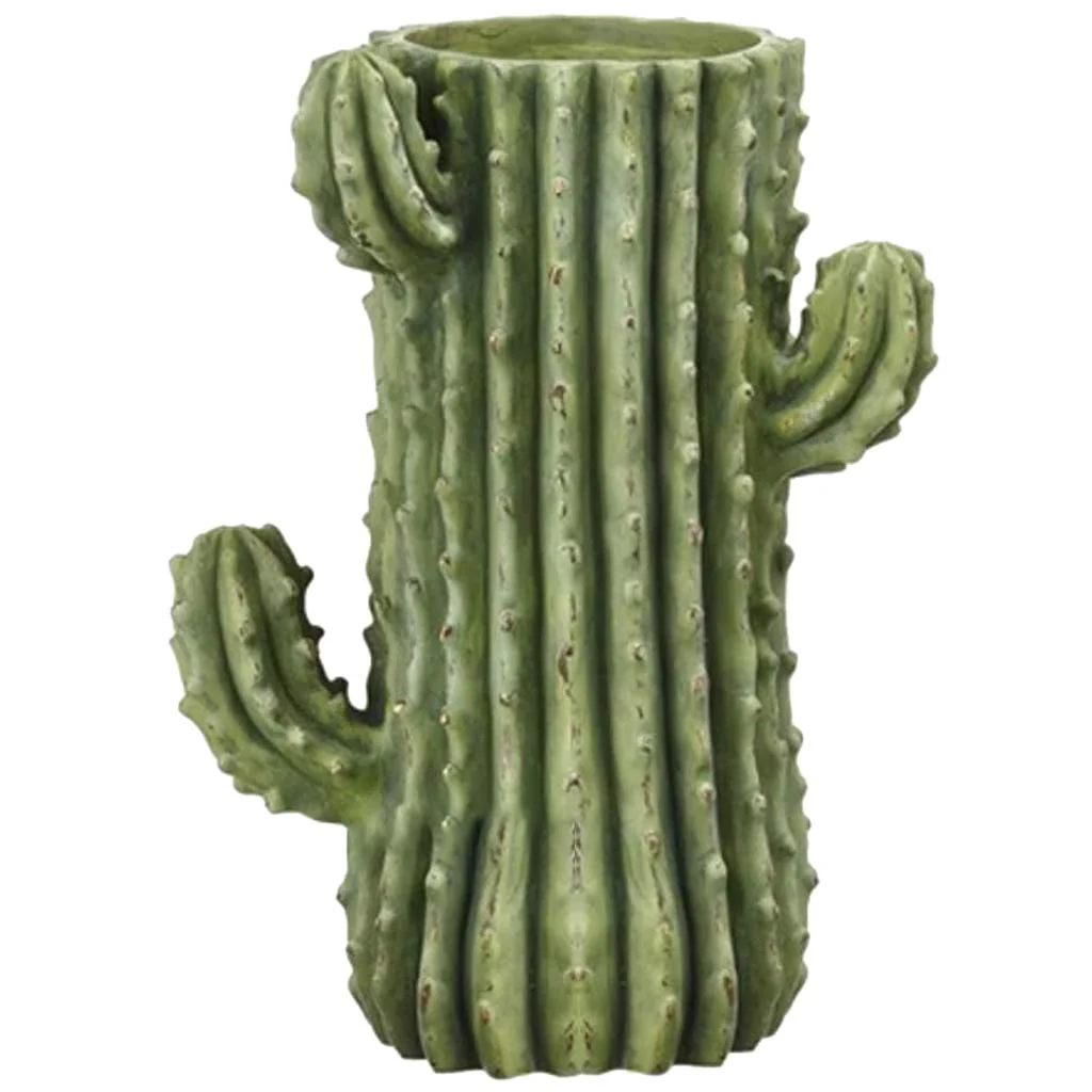 Cactus Planter Green, 12in H x 6in D