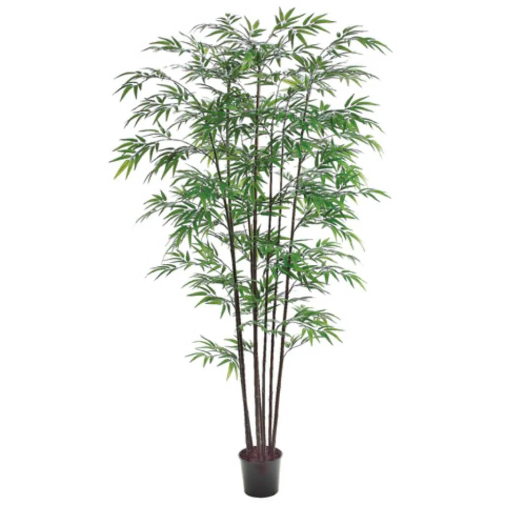 Bamboo Tree with 1980 Leaves 7ft, Green