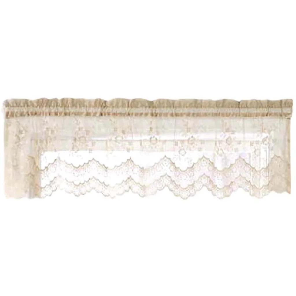 Mona Lisa Tailored Valance Curtains 56in x 15in - Image 3