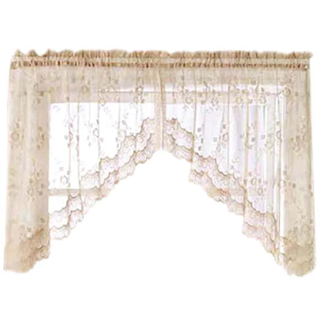 Mon Lisa Tailored Swag Curtains 72in x 32in - Image 3