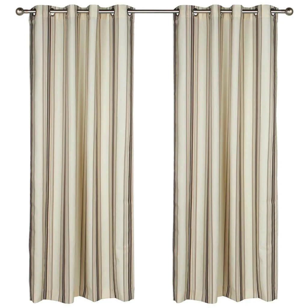 Gazebo Stripe Grommet Top Panel Curtains - Image 2