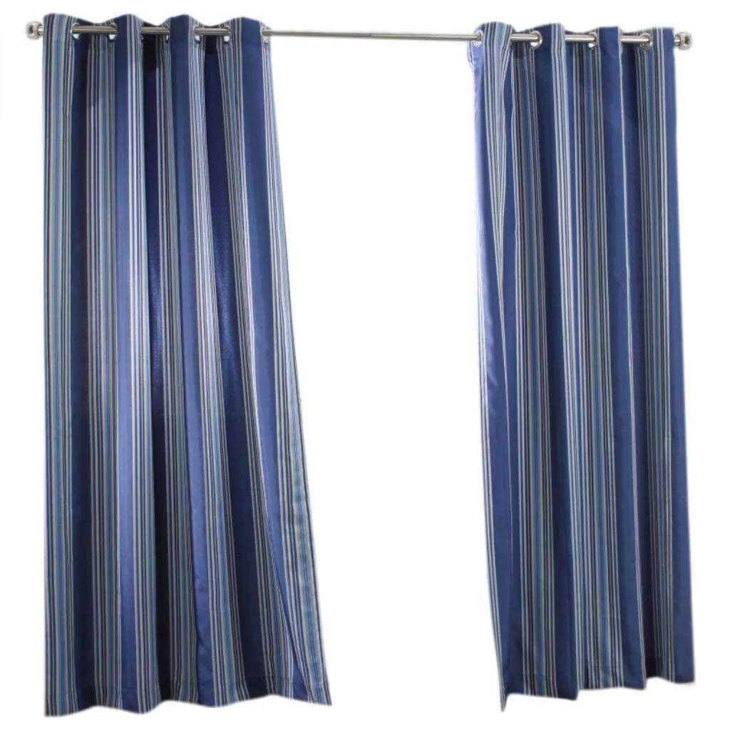 Gazebo Stripe Grommet Top Panel Curtains - Image 3