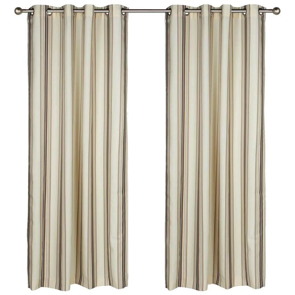 Gazebo Stripe Grommet Top Panel Curtains - Image 4