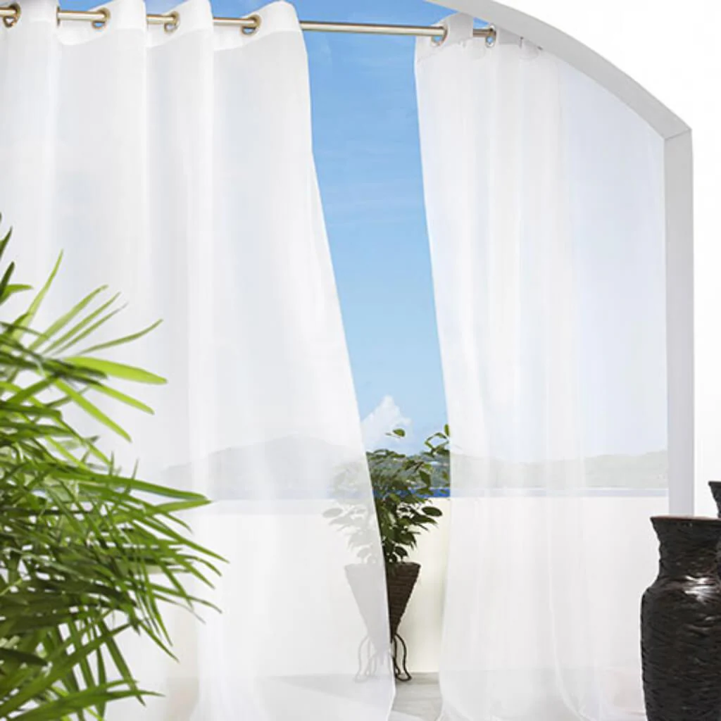 Cote D'Azure Grommet Top Panel Curtains - Image 2