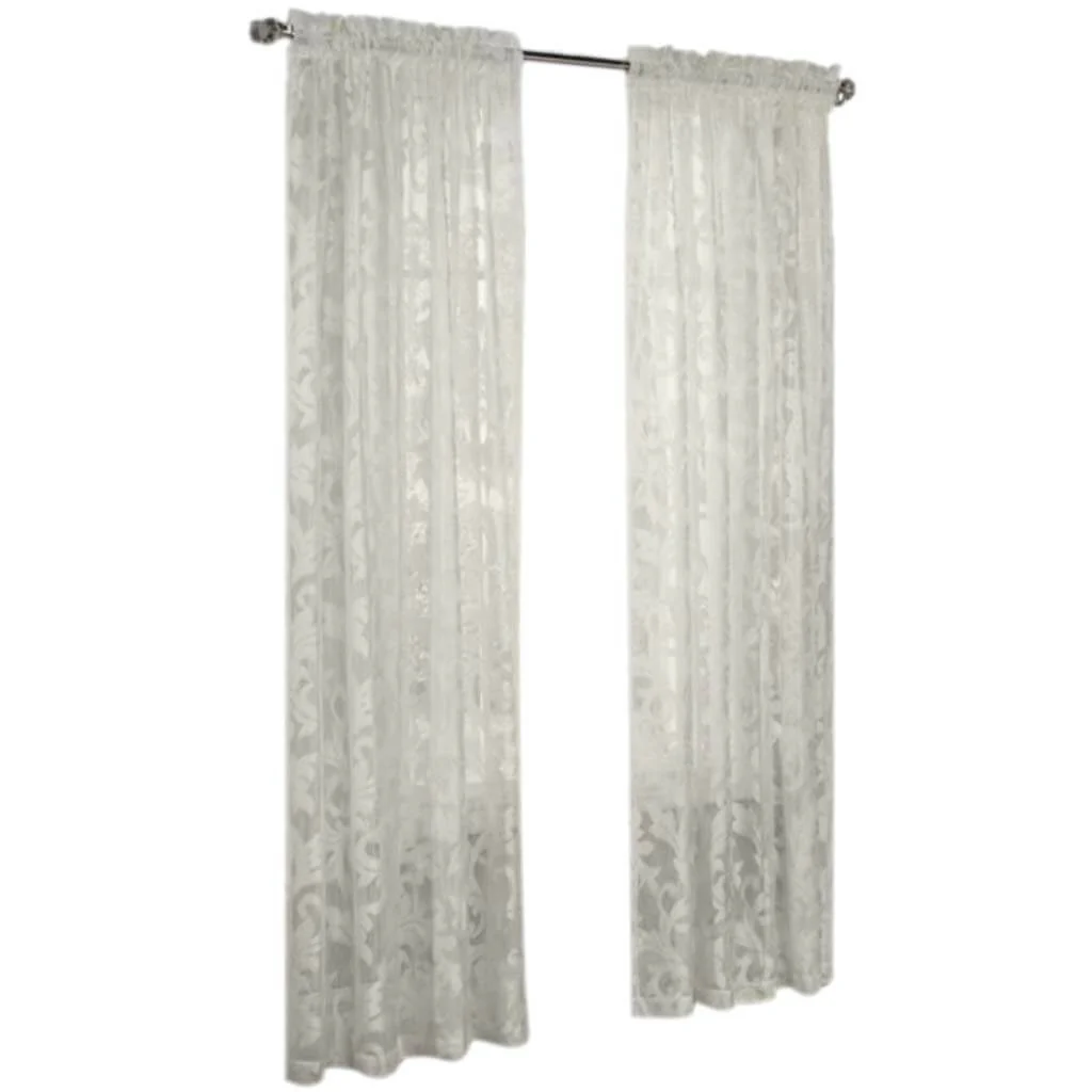 JacquelineTailored Panel Curtains Eggshell - Image 2