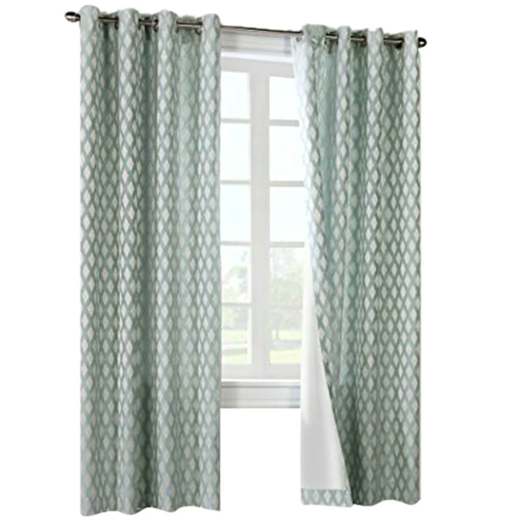 Criss Cross Grommet Panel Curtains - Image 4