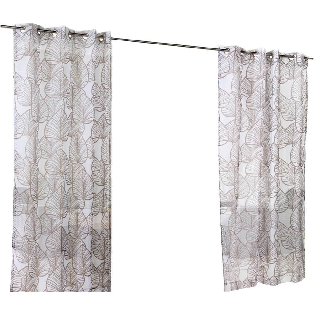 Havana Leaf Grommet Top Panel Curtains - Image 3