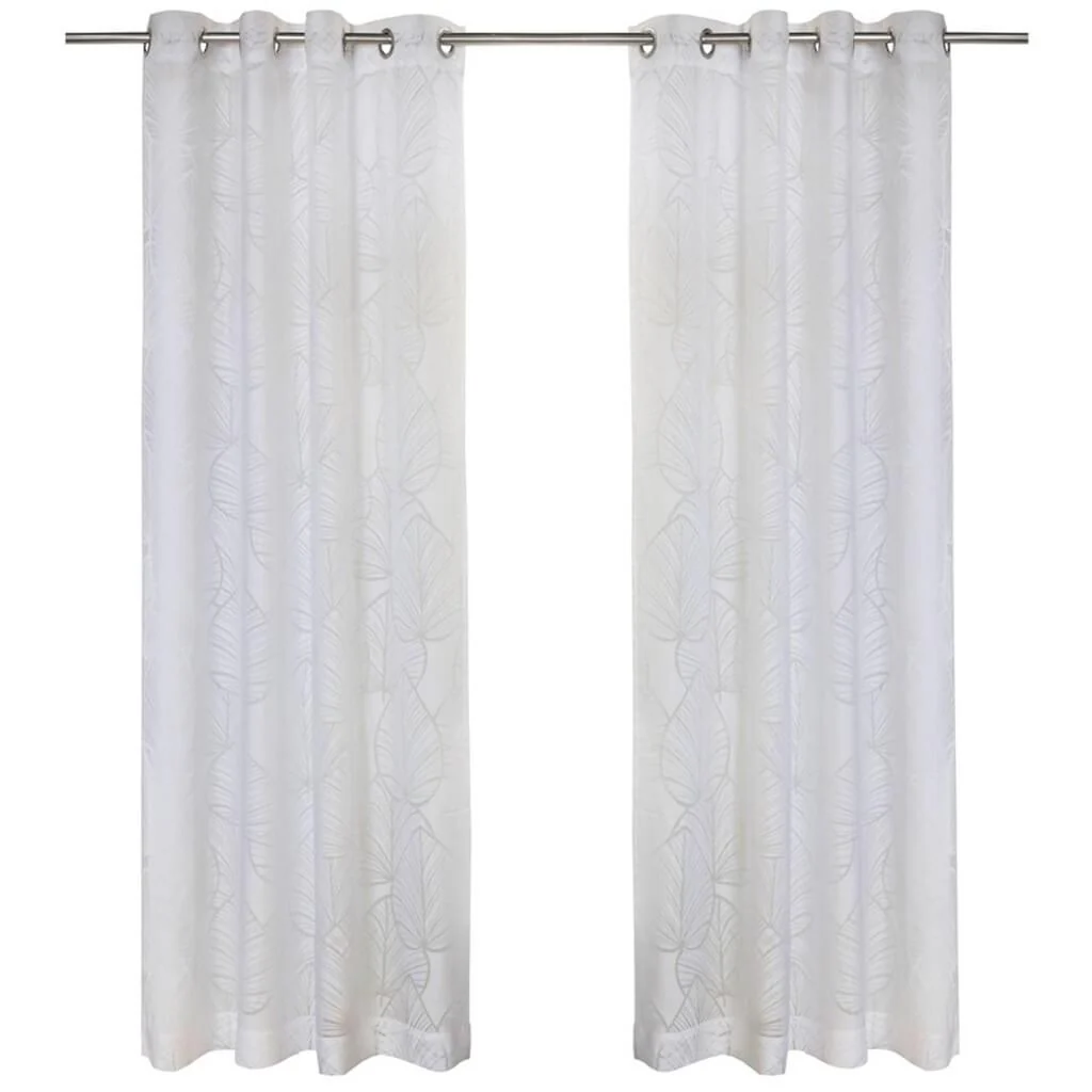 Havana Leaf Grommet Top Panel Curtains - Image 4