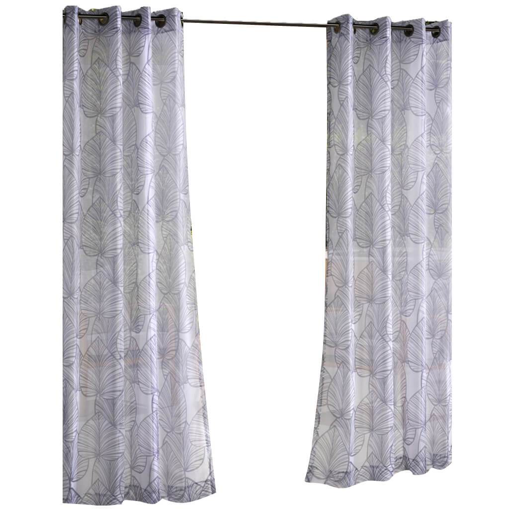 Havana Leaf Grommet Top Panel Curtains - Image 6