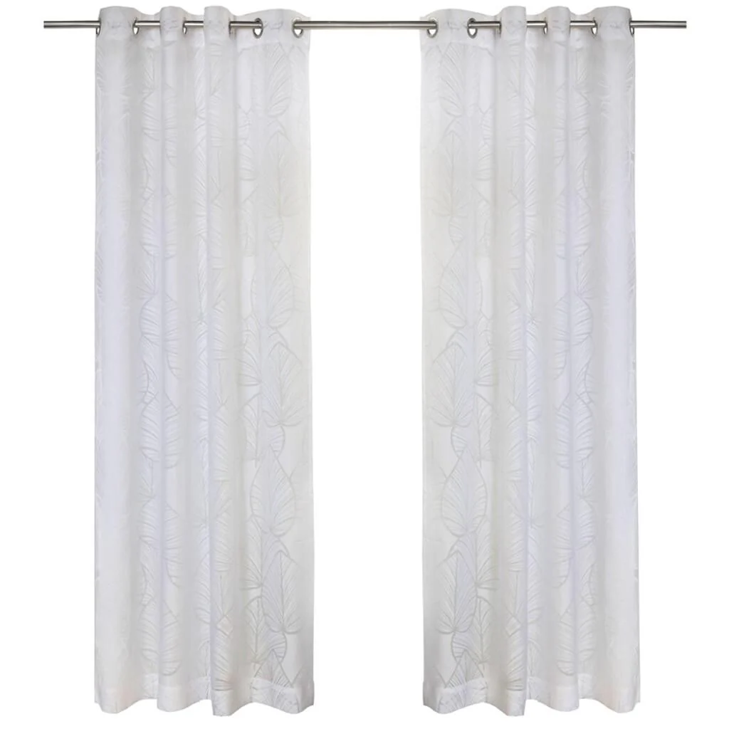 Havana Leaf Grommet Top Panel Curtains - Image 8