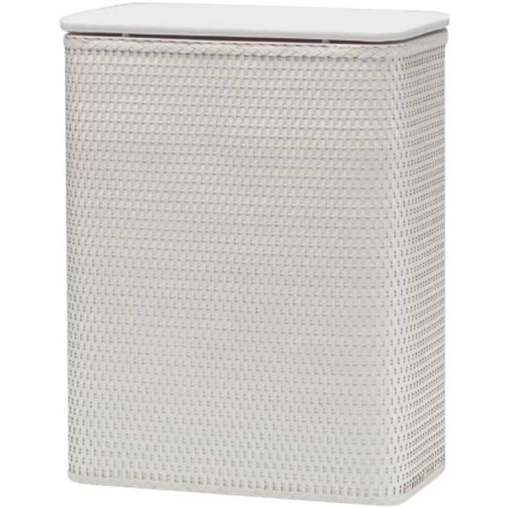 Chelsea Hamper with Vinyl Lid, White