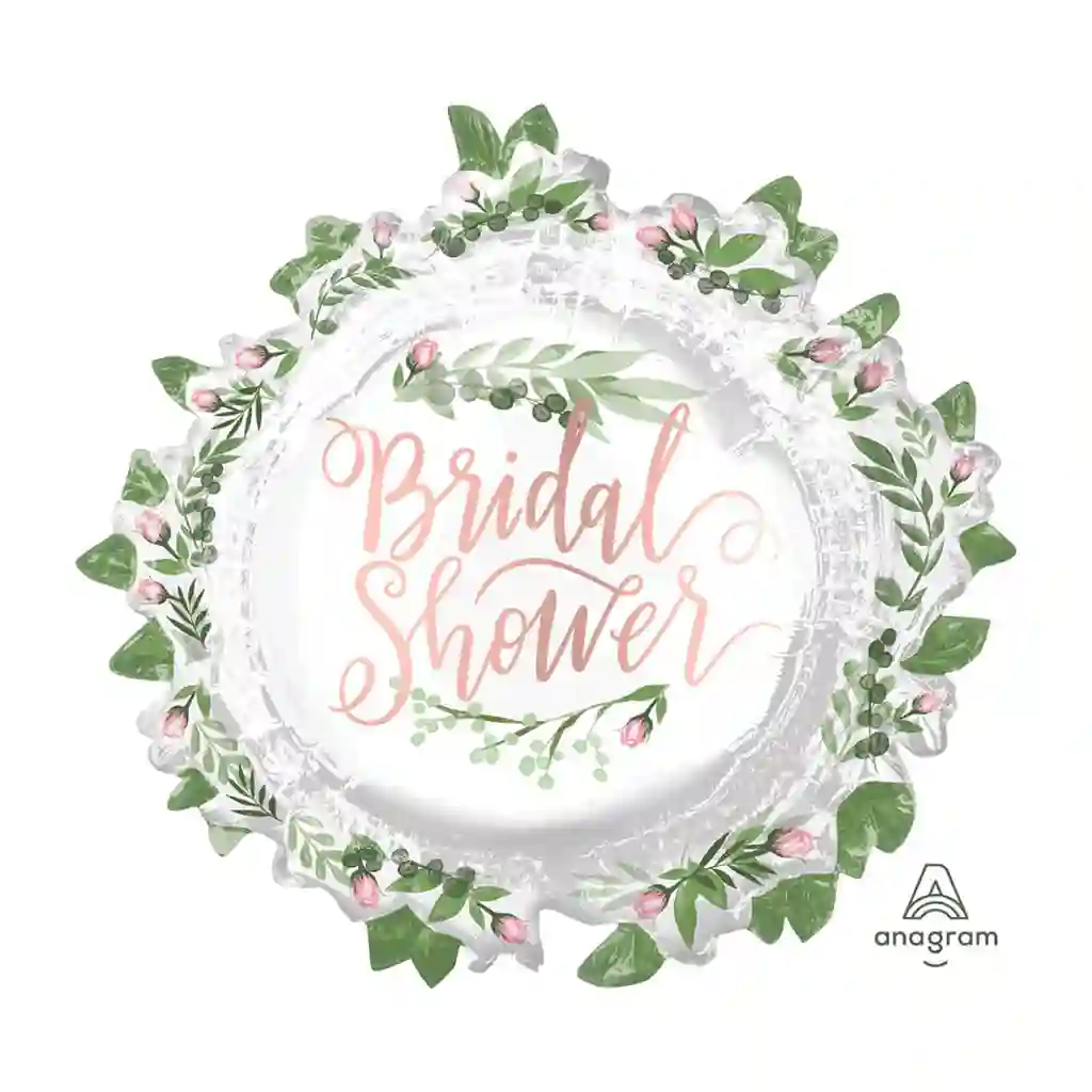Love & Leaves Bridal Shower Foil Balloon, 30in