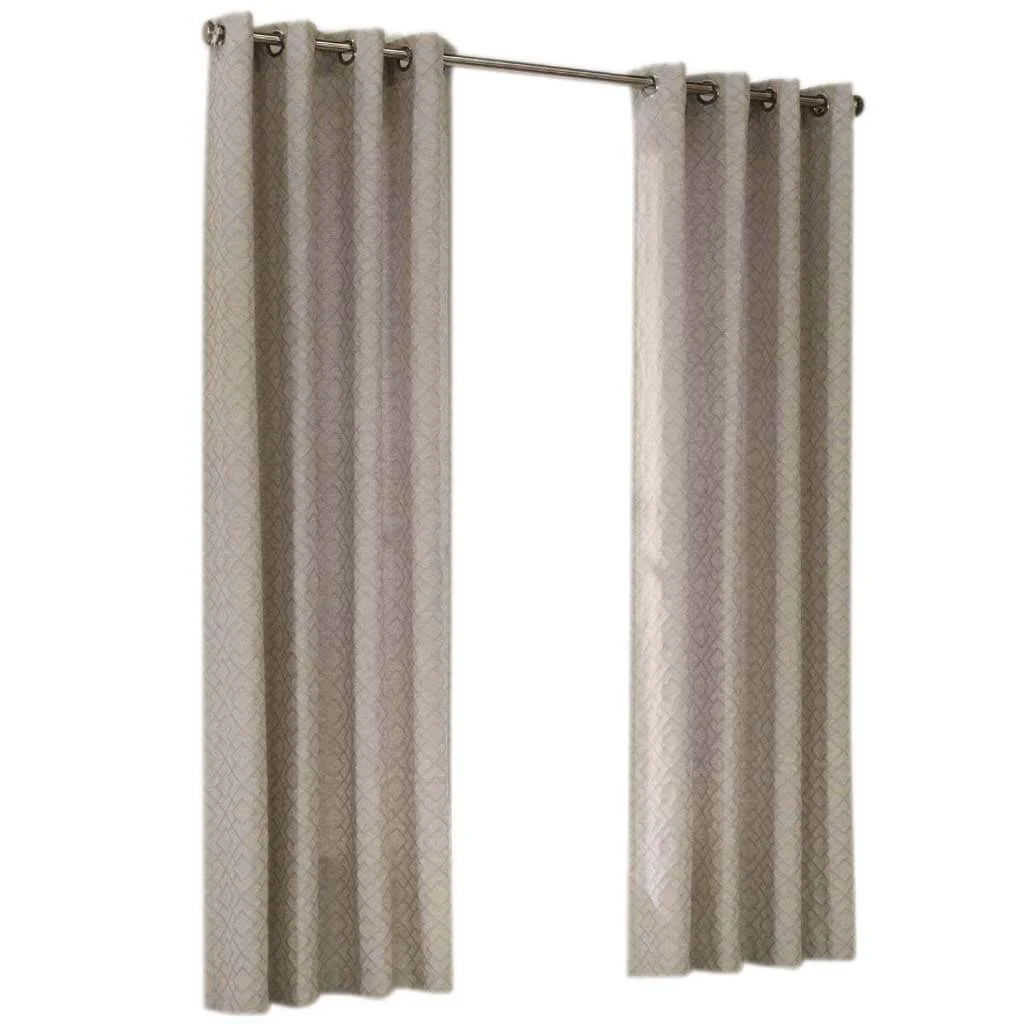 Damascus Grommet Panel Curtains Gray - Image 2