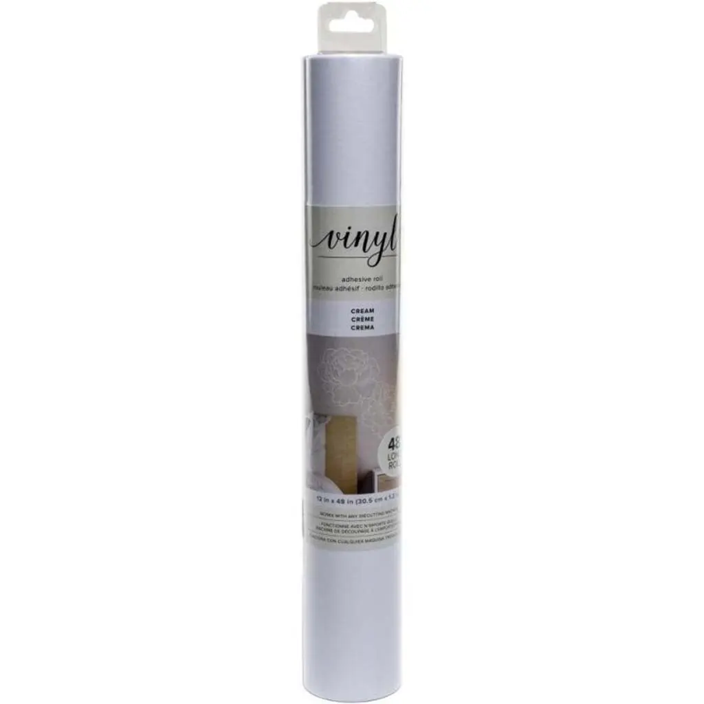 American Crafts Adhesive Vinyl 12in x 48in, Cream