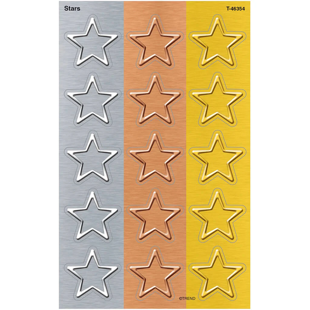 I Love Metal Stars superShapes Stickers