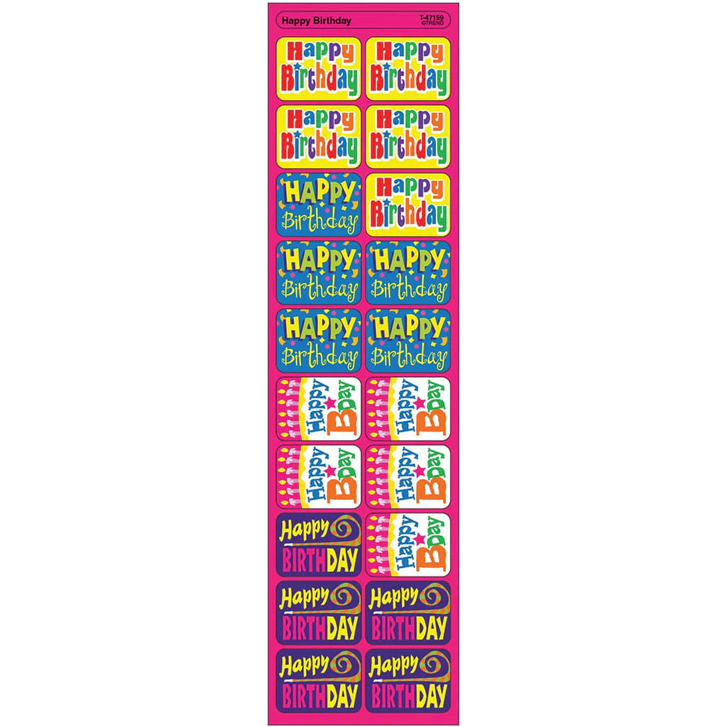 Happy Birthday Applause Stickers
