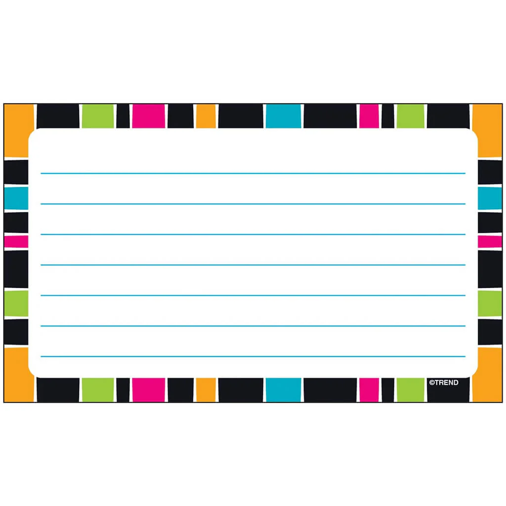 Stripe-tacular Groovy Lined Terrific Index Cards