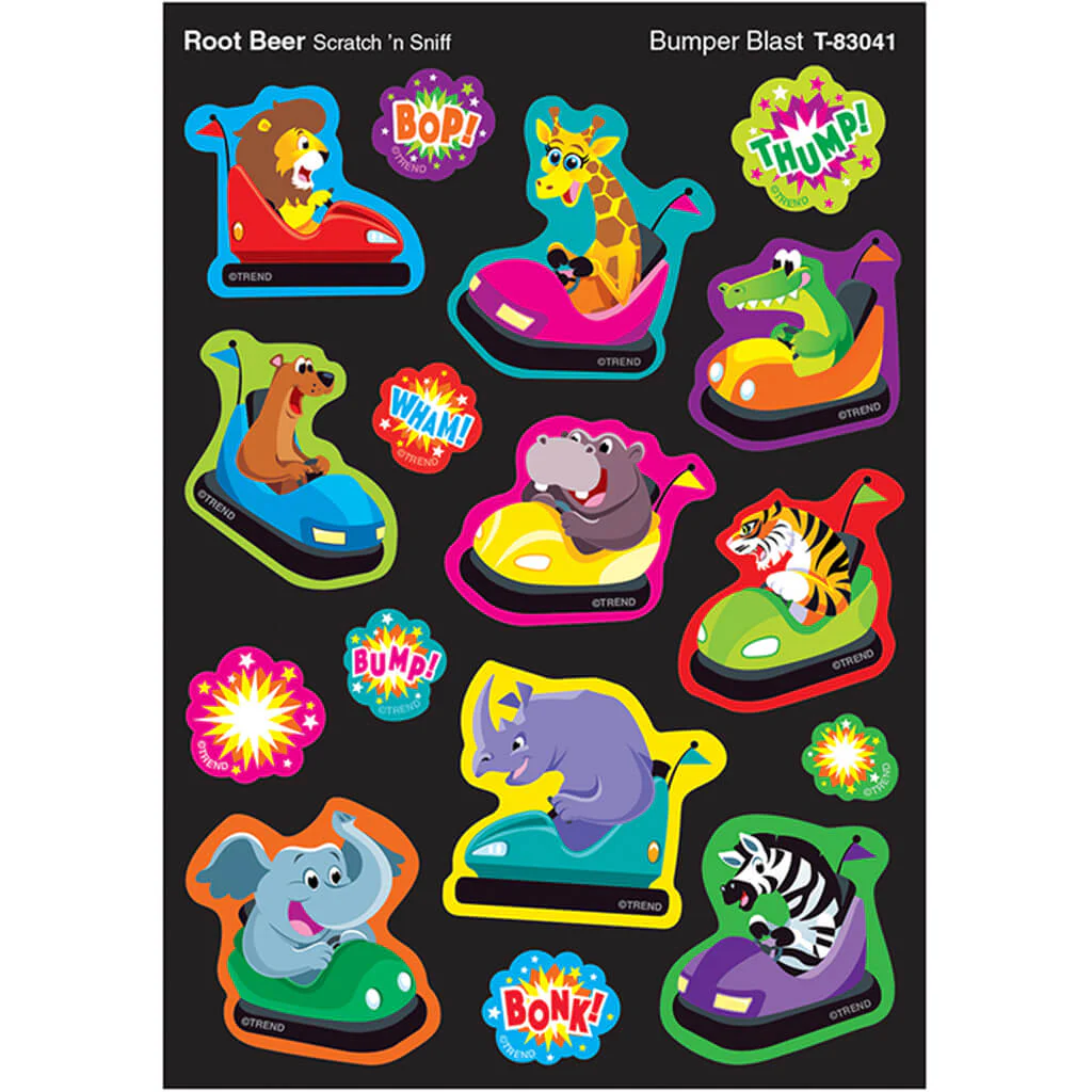 Bumper Blast, Root Beer scent Scratch 'n Sniff Stinky Stickers