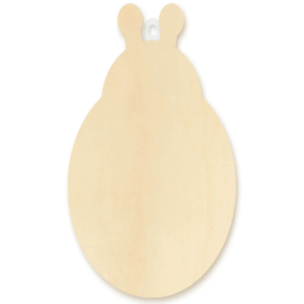 Wood Decor 8.5in DIY Wall Plaques 4mm Thick Ladybug