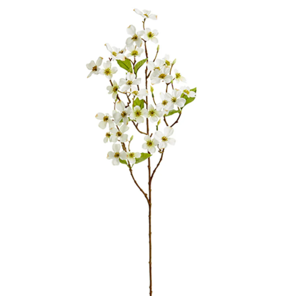 Mini Dogwood Spray 31in Cream