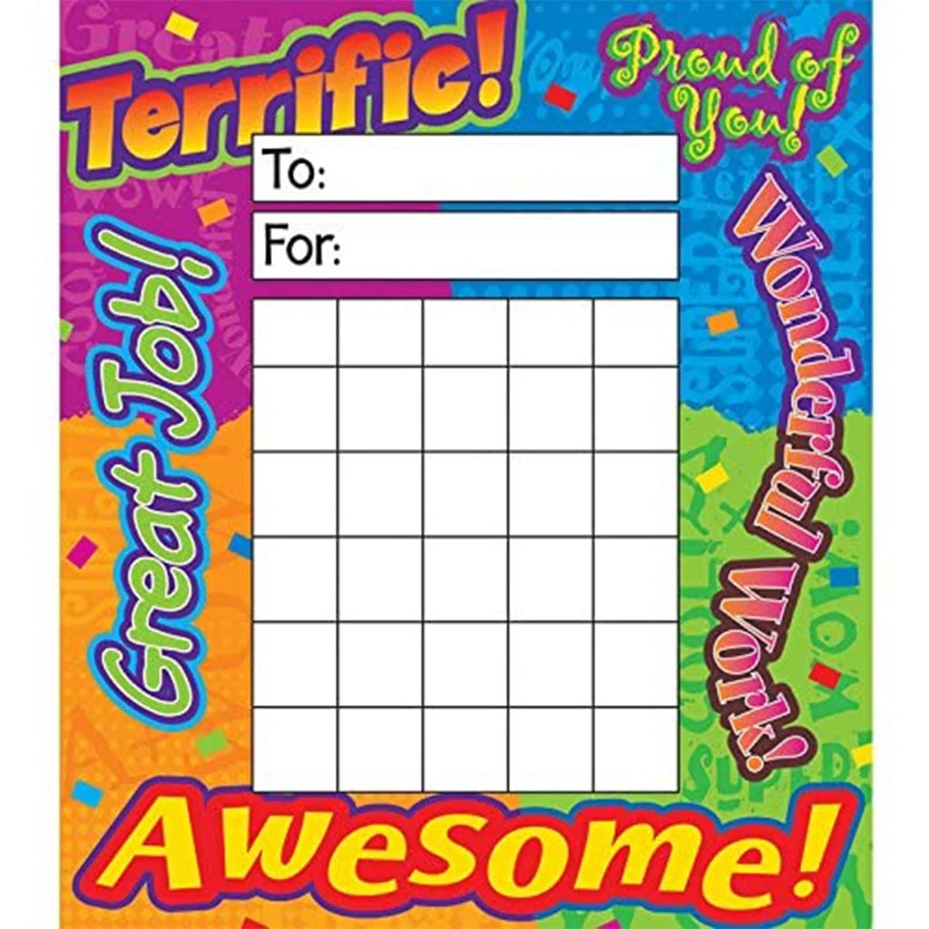 Reward Words Incentive Pad