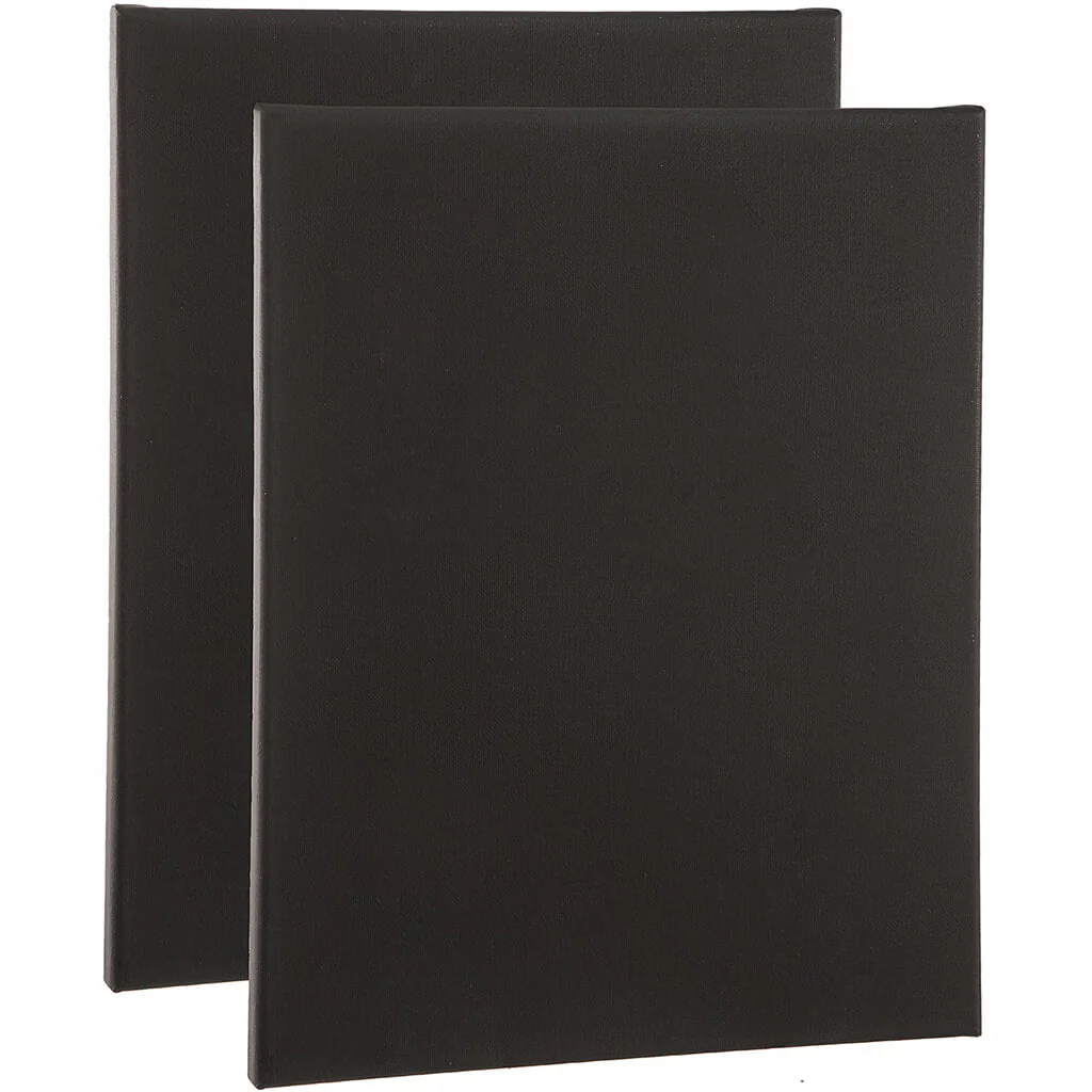 Streched Canvas 2pk Black 11x14in