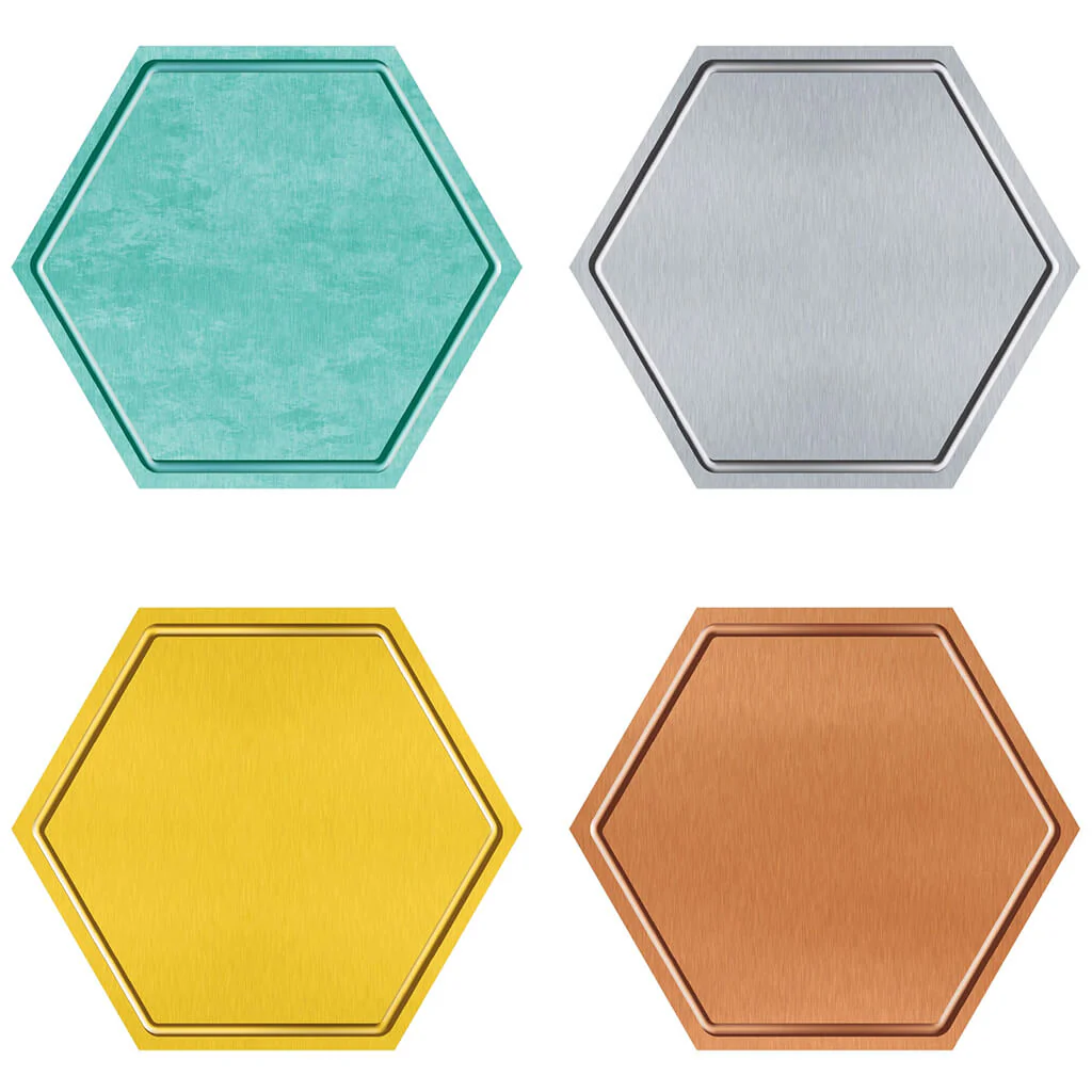 I Love Metal Hexagons Classic Accents Variety Pack