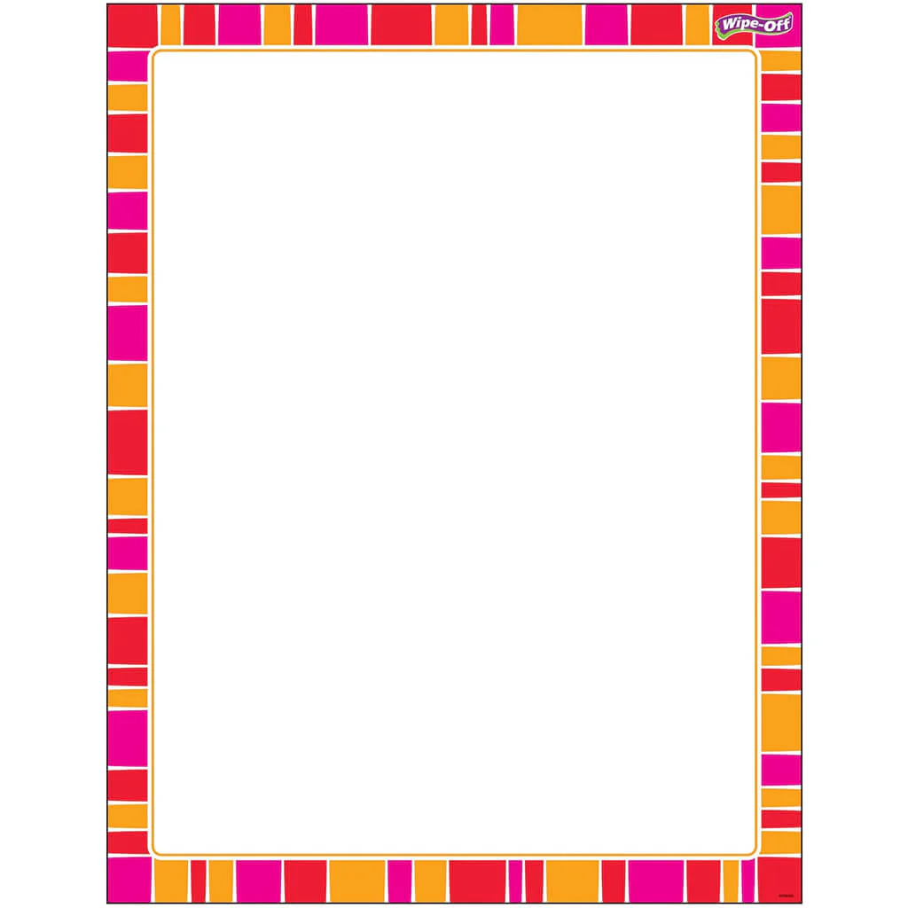 Stripe-tacular Snazzy Red Wipe-Off Chart
