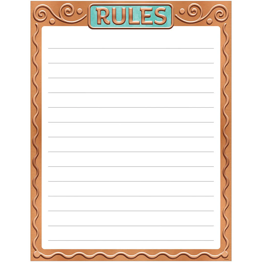 Rules I Love Metal Learning Chart