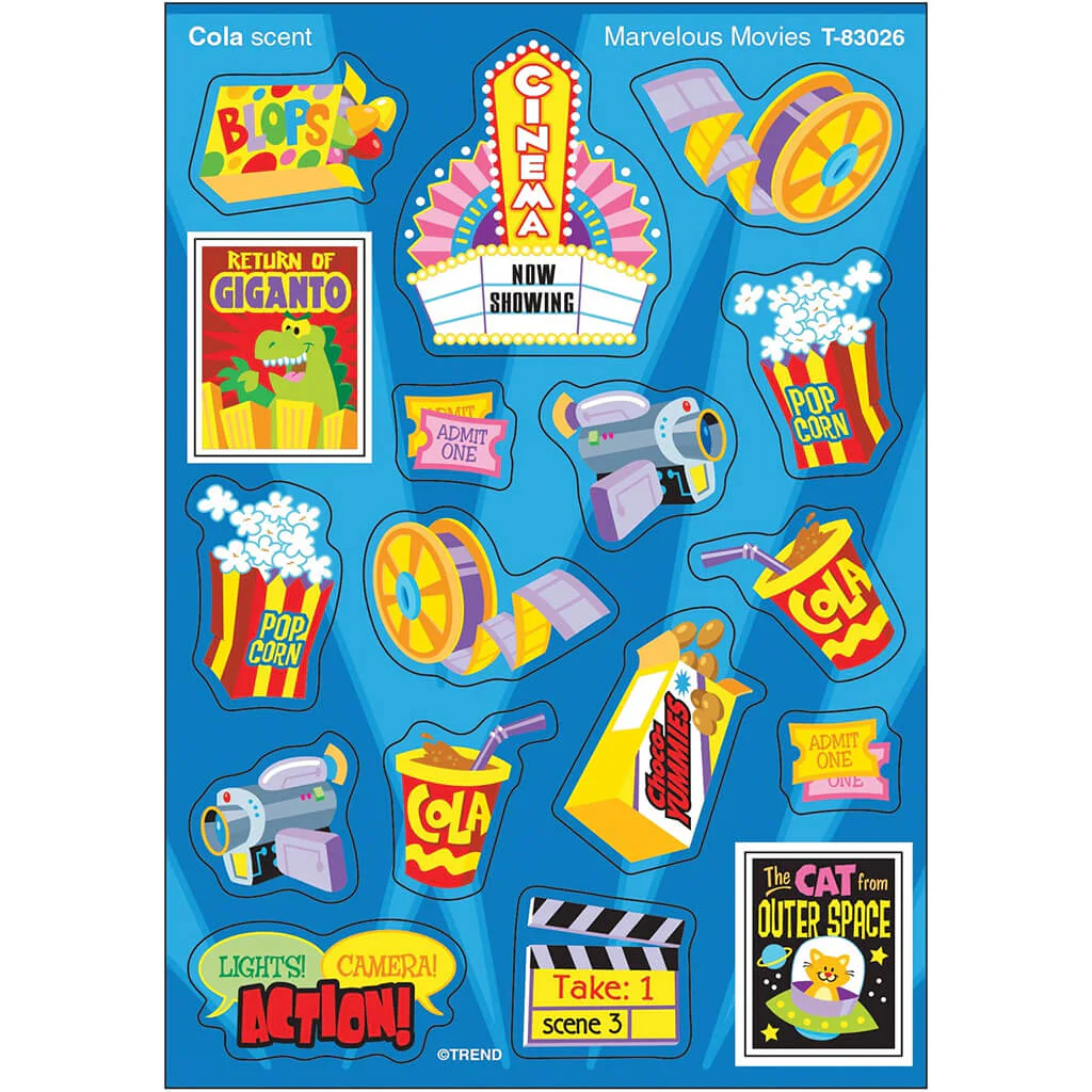 Marvelous Movies, Cola scent Scratch 'n Sniff Stinky Stickers
