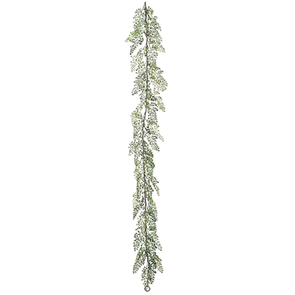 Plastic Maidenhair Fern Garland Green 6ft