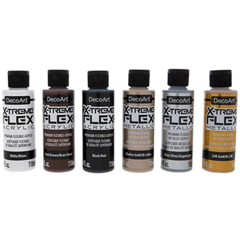 X-Treme Flex Acrylic Paint 4oz 6pk - Image 2