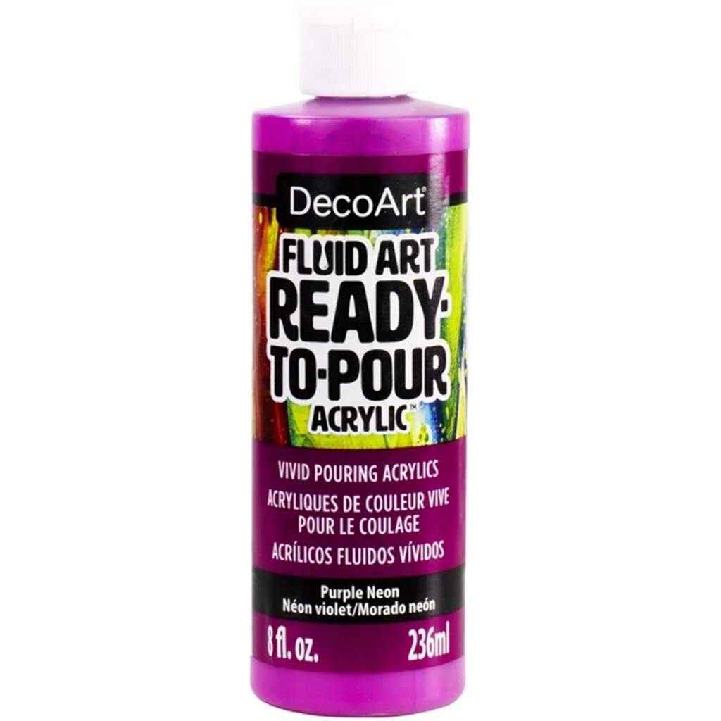 Fluidart Ready To Pour Acrylic Neon 8oz - Image 5