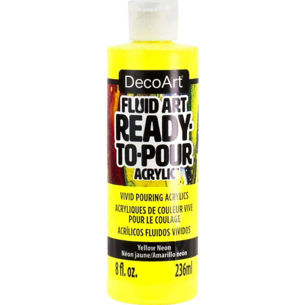 Fluidart Ready To Pour Acrylic Neon 8oz - Image 6