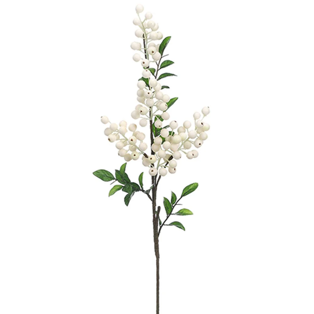 Berry Spray 24in Cream