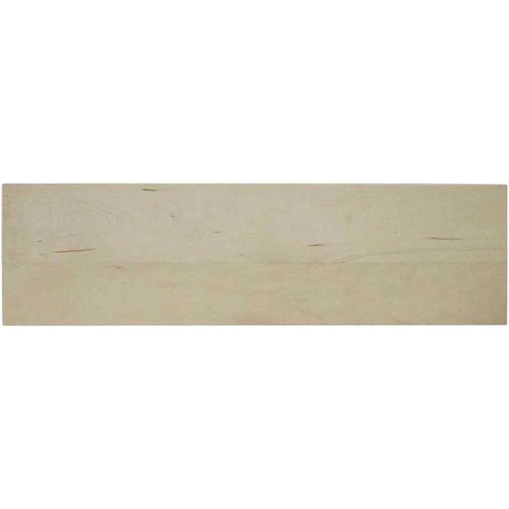 Rectangle Basswood Panel Narrow, 5in x 18in