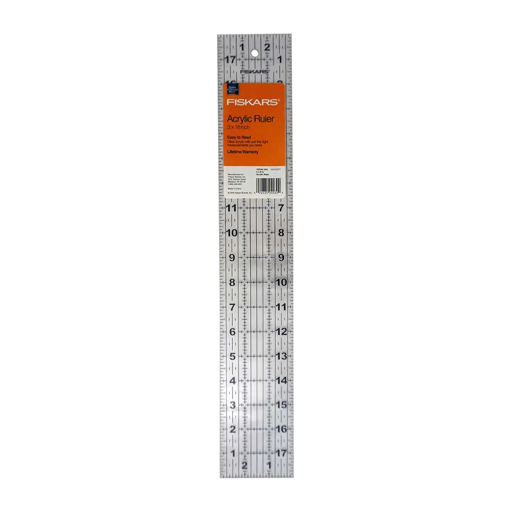 Ruler Acrylic 3in x 18in
