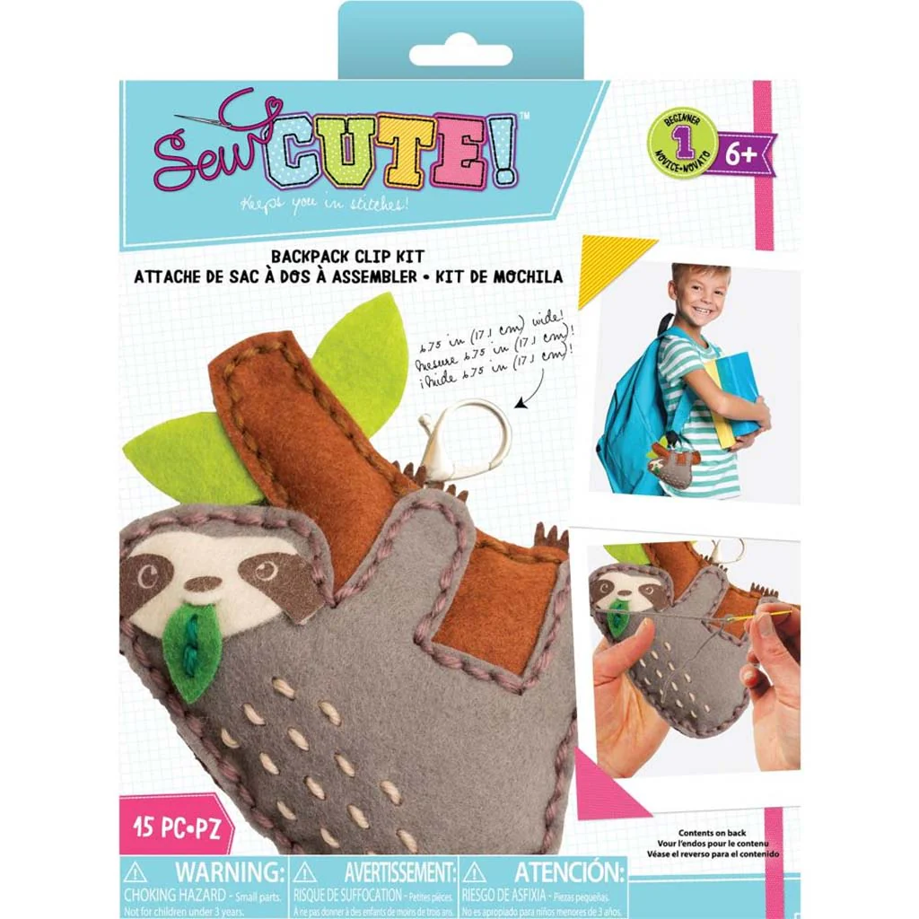 Sew Cute Keychain Sloth