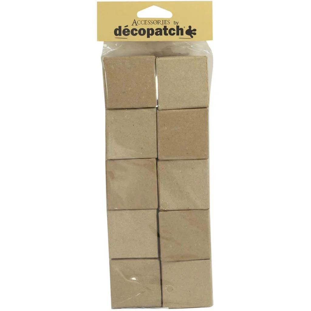 Decopatch Small Square Boxes 5cm x 3cm, 10pkg
