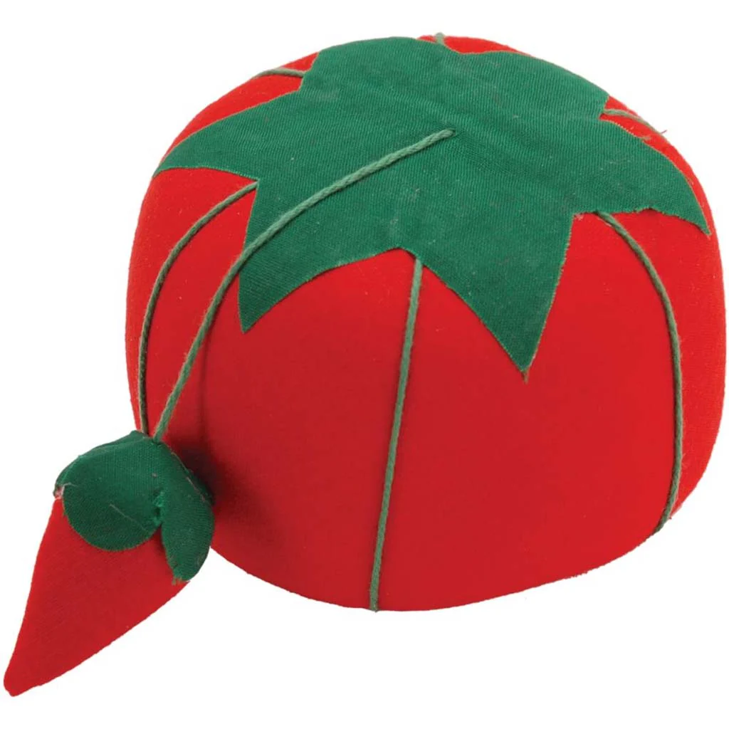 Large Tomato Pin Cushion, 4in