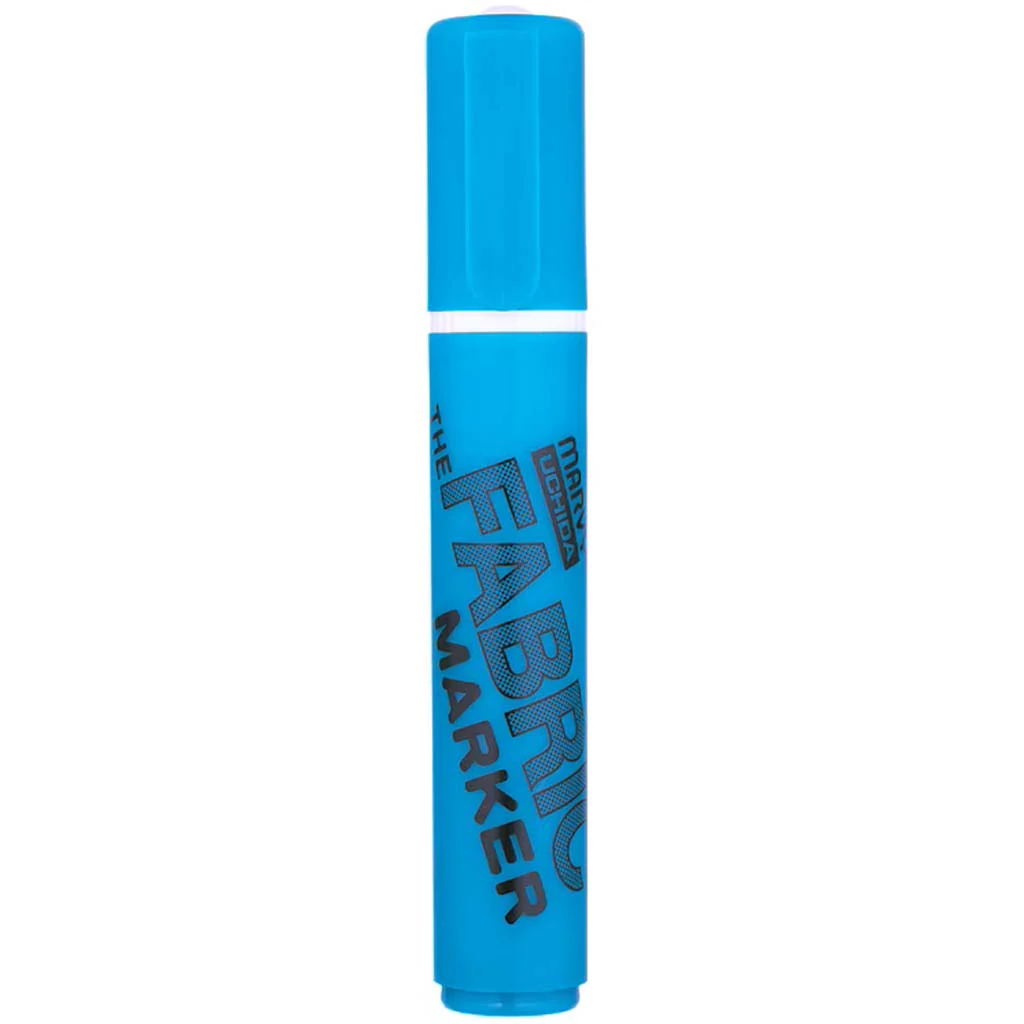 Fabric Marker Broad Fluorescent Blue