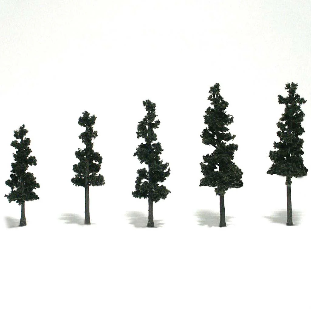 Woodland Scenics "Realistic Trees Pines" 8 to 9in Set of 3 Conifer Green