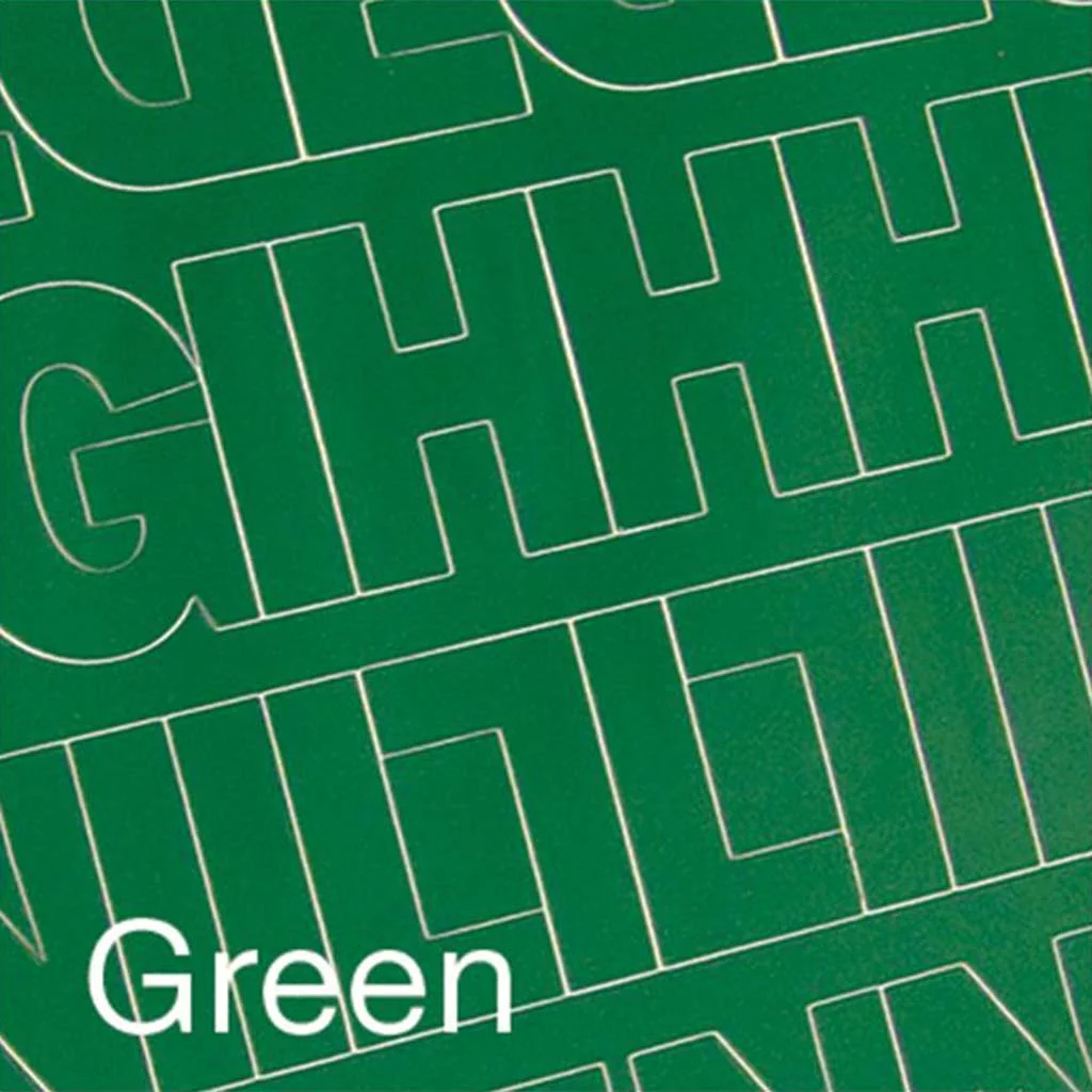 Vinyl Letters & Numb Gothic/Green