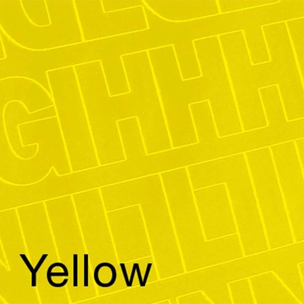 Vinyl Letters & Numb Gothic/Yellow