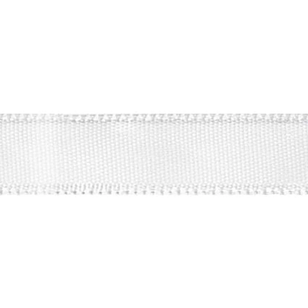 Single Face Satin Ribbon 1.5in Wide 10yd White