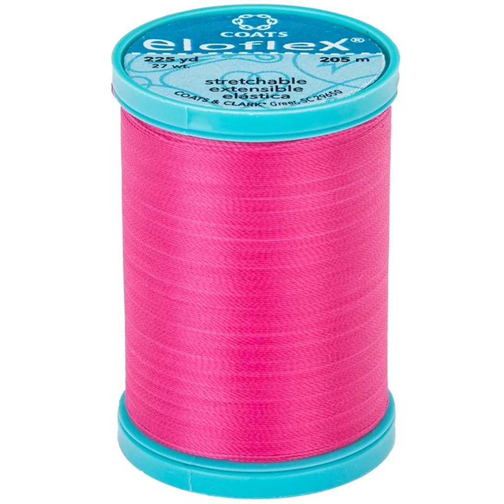 Eloflex Stretch Thread 225yd, Hot Pink