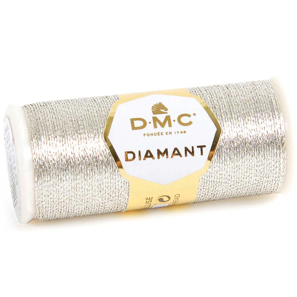 Diamant Metallic Thread 382yd Light Silver